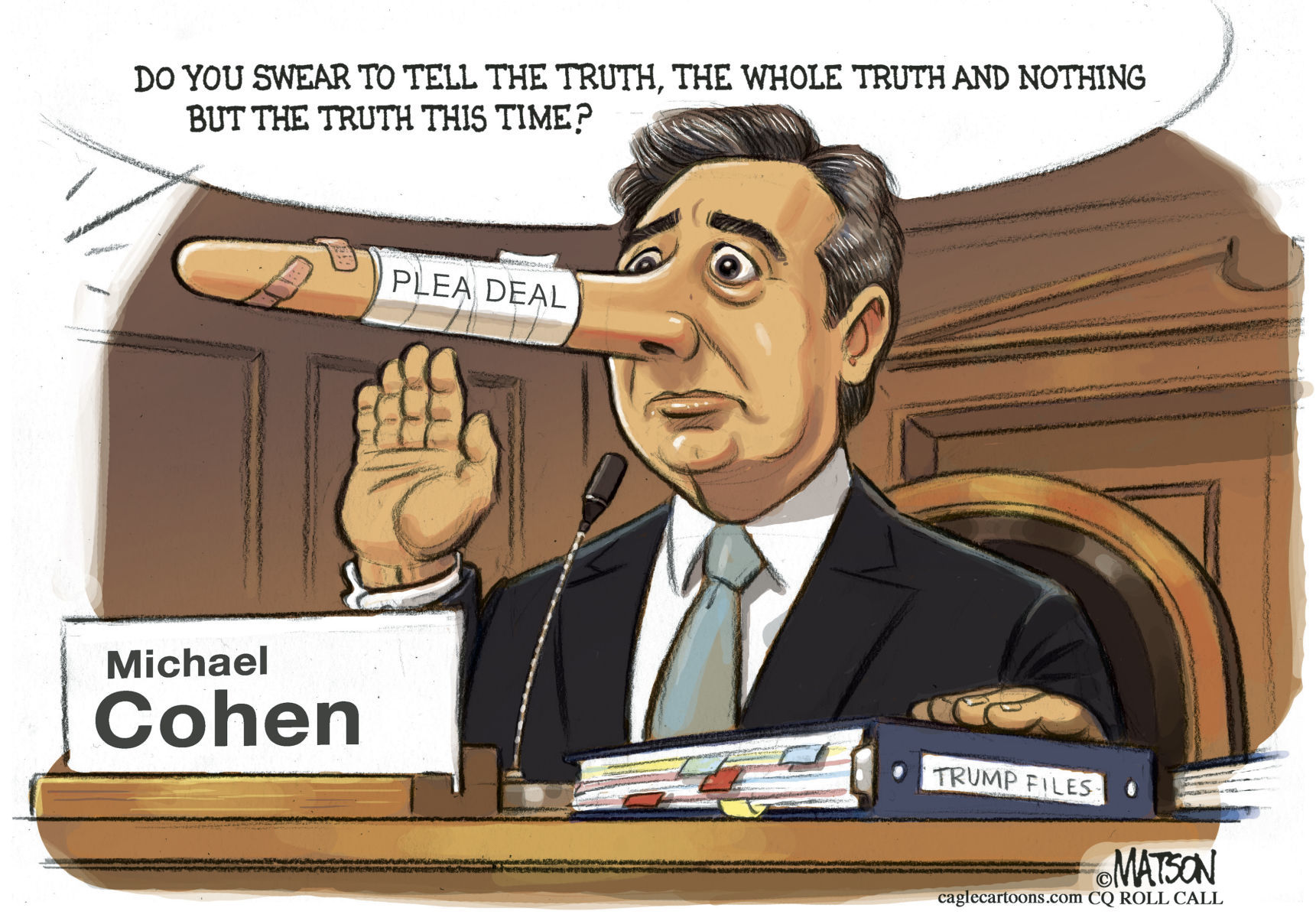 Michael Cohen Swears To Tell The Truth by RJ Matson, CQ Roll Call